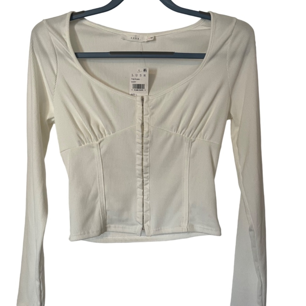 Long sleeve corset top
